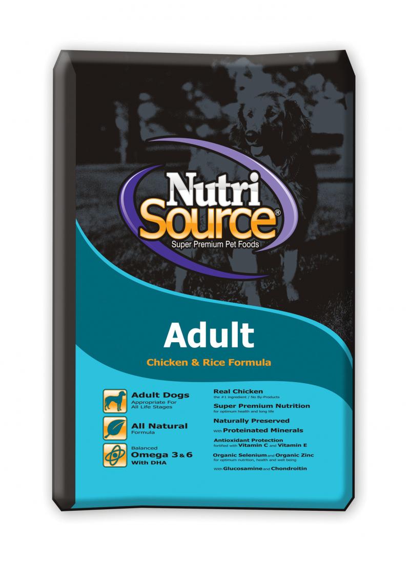Many varieties of NutriSource...